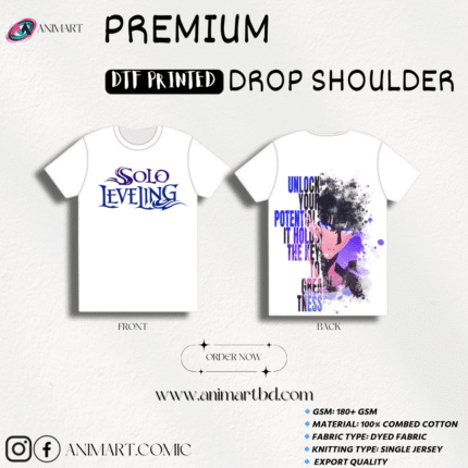 SUNG JINWOO (SOLO LEVELING ANIME) OVERSIZED DROPSHOULDER T-SHIRT